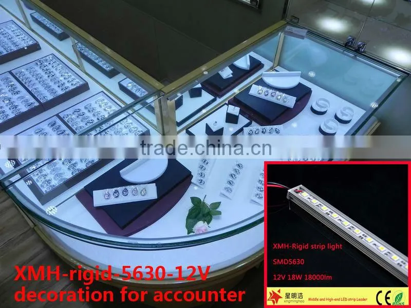 china supplier low voltage aluminum profile led rigid strip light