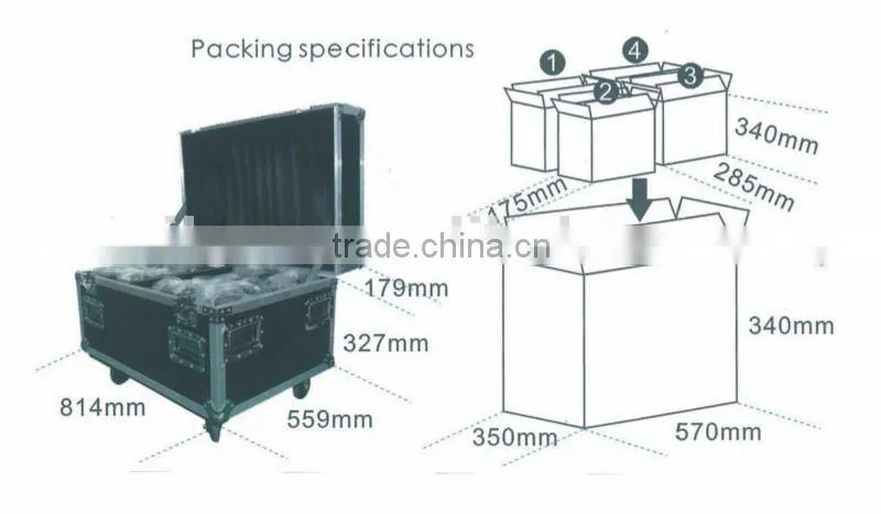 Cool White and Warm white LED moving head lights