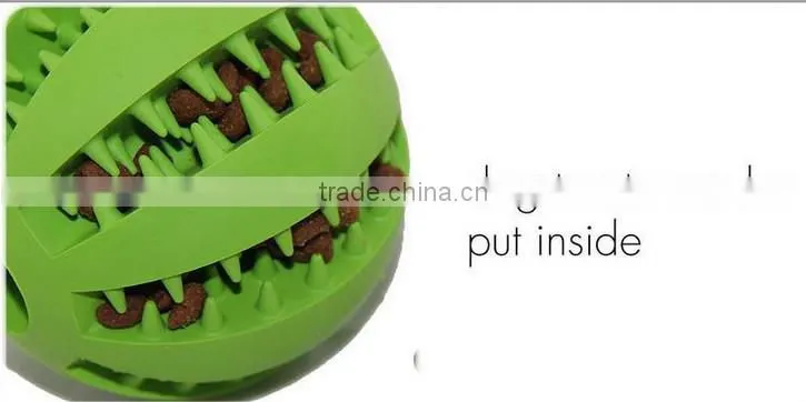 Wholesale 70mm Durable Rubber ball with teeth dog toy , OEM pet products Manufactory