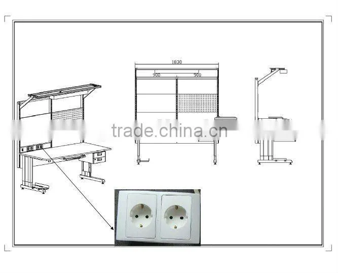 antistatic furniture rywl heavy duty anti-static workbench