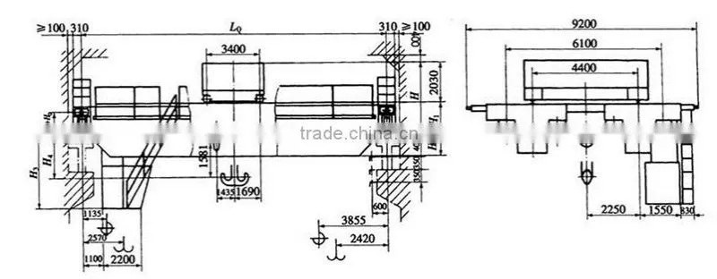 Different tons of Frequency control of motor speed crane