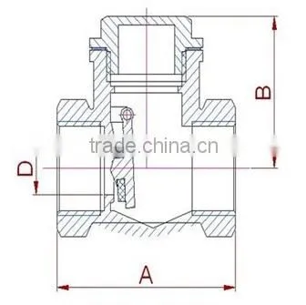 VC601 Brass check&stop valve
