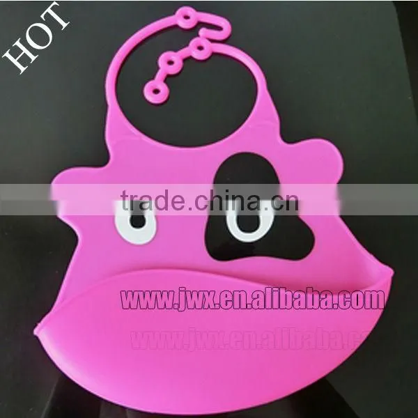 2015 newly FDA food grade light and colorful silicone baby bibs baby teether party dresses bandana drool bibs