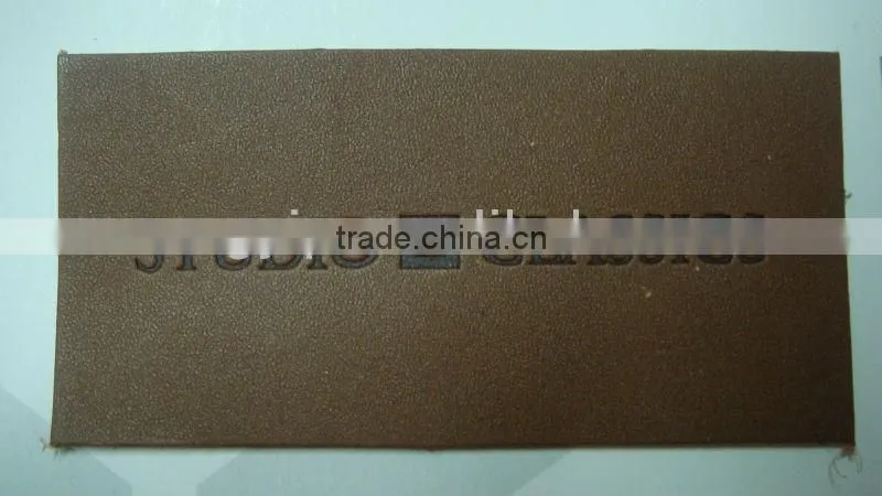 2015 hot sale custom made jeans leather patch