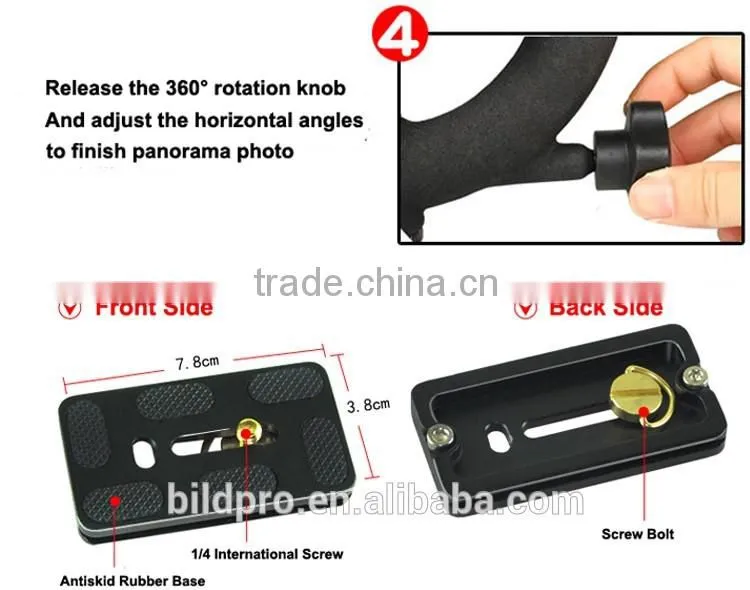 Heavy Duty Camera Gimbal Bird View Systerm on Professional Tripod