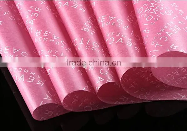 Pink polka dot tissue paper, tissue paper tassel garland