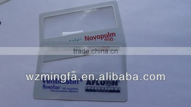 magnifier glass for printing , size 85x55mm