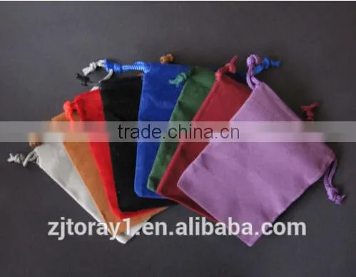 Small Colorful Polyester Drawstring Cord Bag For Gift Storage
