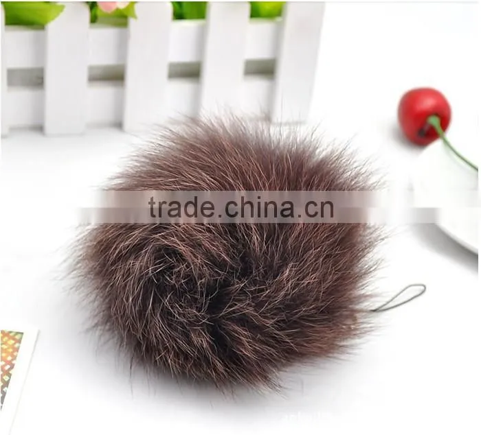 Natural genuine fox fur pom poms /balls for decoration
