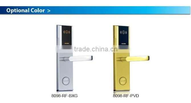 LSD8098 Silvery rfid card door entry system electronic hotel lock