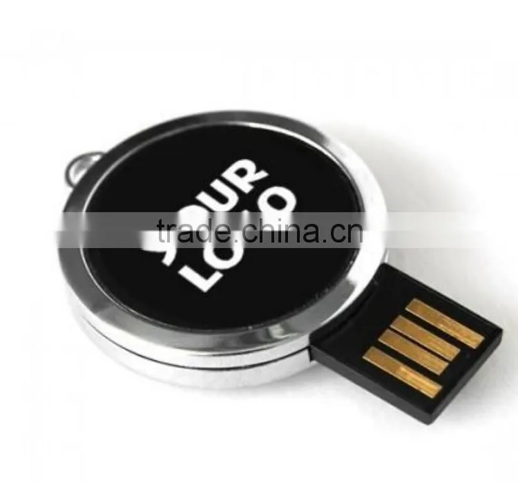 8G 16G round metal pen drive as promotional gift