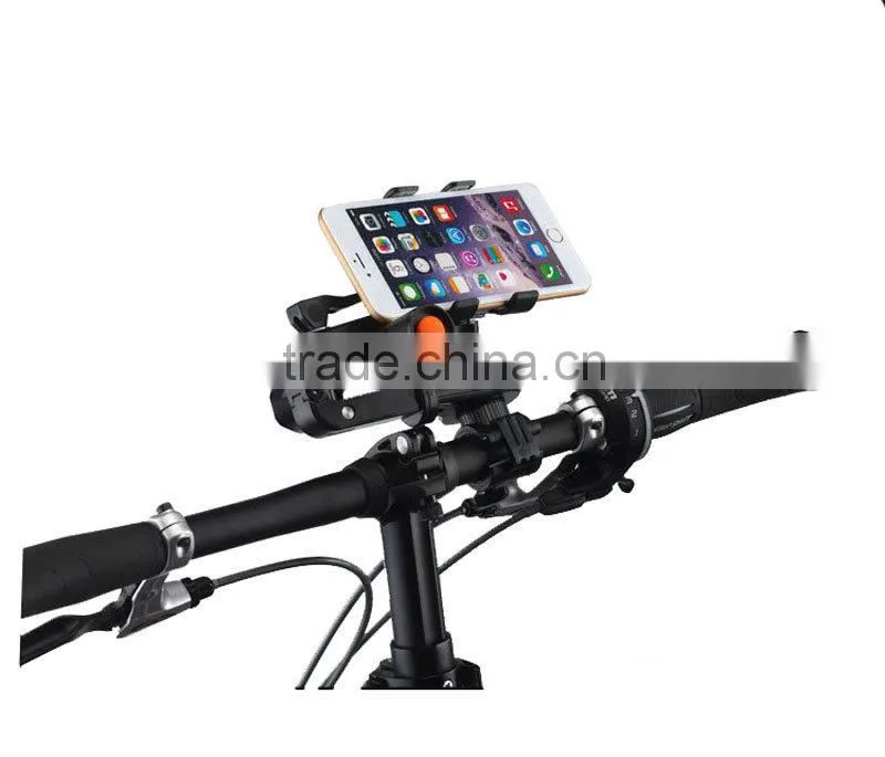 Smilinmount multifunctional bicycle holder for mobile phone and flashligh at the same time