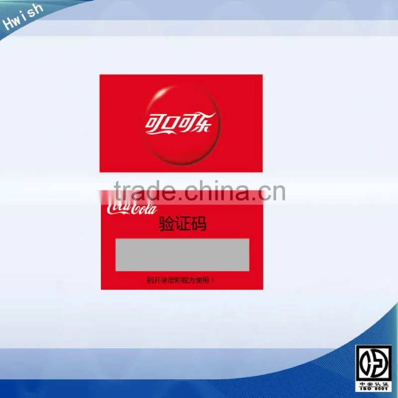 sales promotional scratch card