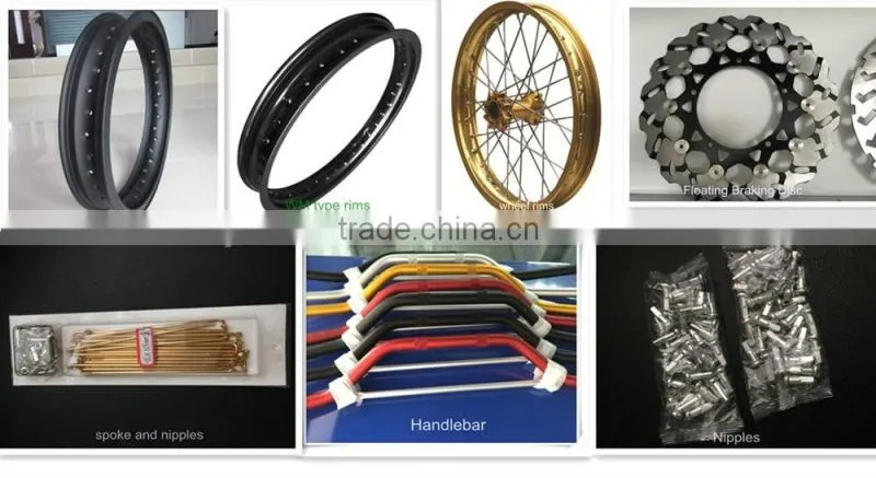 MT3.0 36 holes golden and black alloy motorcycle rims wheel rims