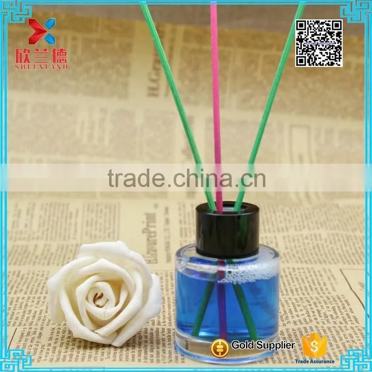 55ml short cylinder clear reed diffuser aroma glass bottle