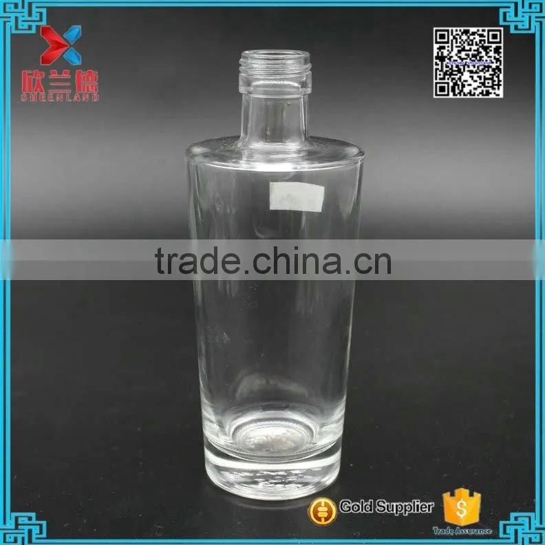 wholesale sake glass bottle glass wine bottle with screw cap 220ml