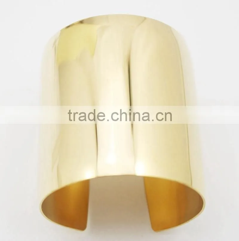 2016 Newest Women Statement Jewelry 18k Gold Stainless Steel Cuff Bracelet Bangle