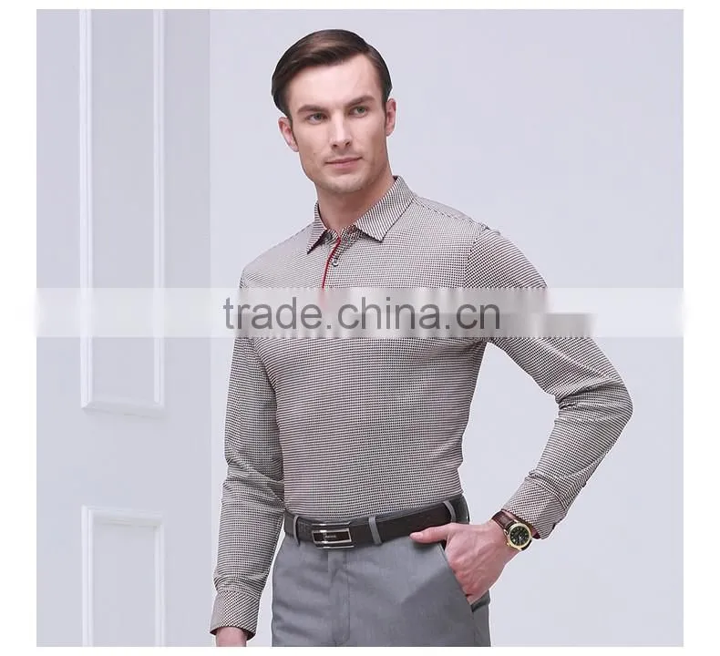 Men's clothing plover case lapel sweater long-sleeved T-shirt men leisure cultivate one's morality