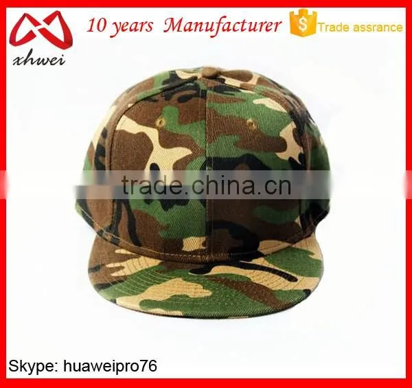 Land Camo Hunting Snapback Hat Factory Military Snapback Cap and Hat