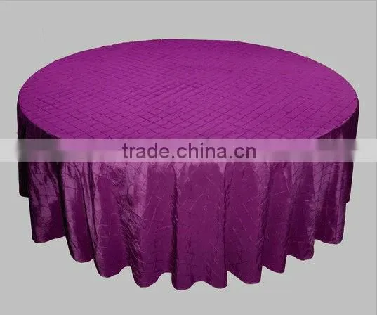 Chameleon pintuck tablecloth, banquet table cover,table linen/wedding table cloth