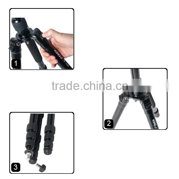 Prices Professionalphoto portability Aluminum DSLR camera Tripod With Ball Head Tripod Bag Fold M1008+Q10
