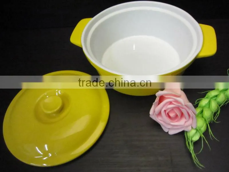ceramic citron yellow bakeware set