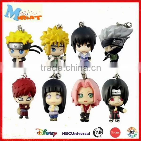 Japan innovative anime pvc Naruto figure keychain