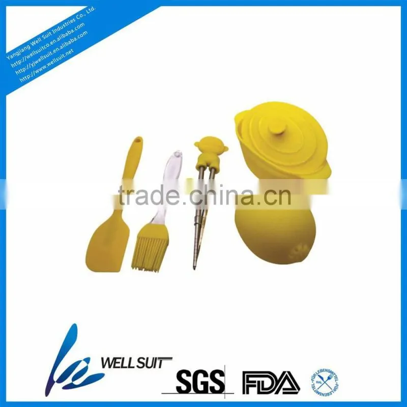 hot selling high quality colorful silicone bonny kitchen utensils
