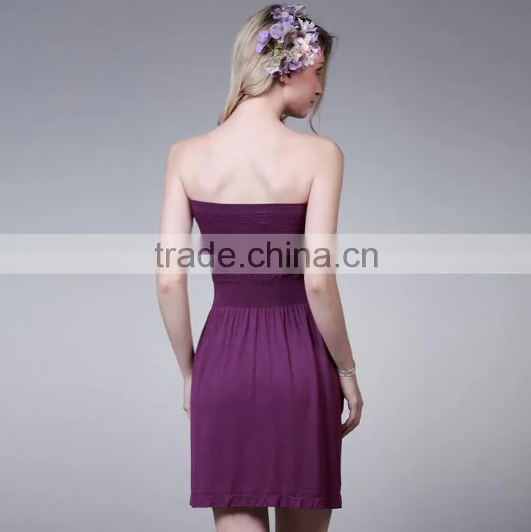 New Casual Style Strapless Sleeveless Slim Hype One-piece Ladies Dress