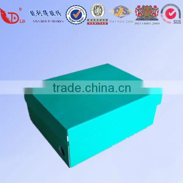 Custom new style color printing hot stamping corrugated shoes box