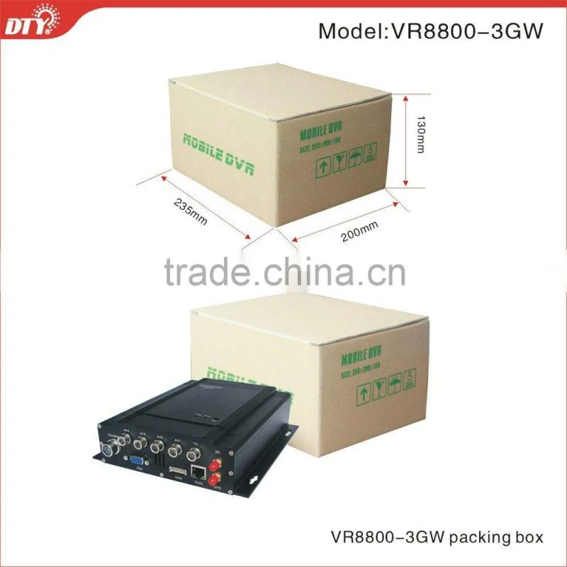 4 ch h.264 mobile dvr with LCD, GPS, 3G, and Wi-Fi option