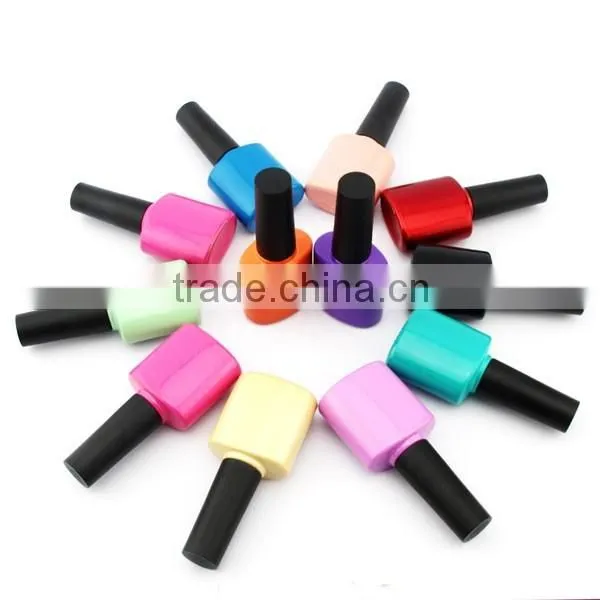 black gel nail polish glass bottle uv with brush and cap