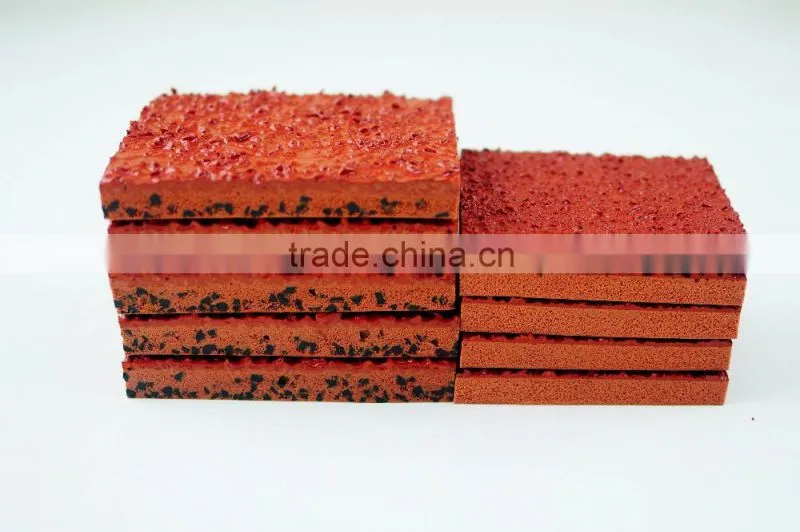 Red or blue color running track ,13mm synthetic rubber running track