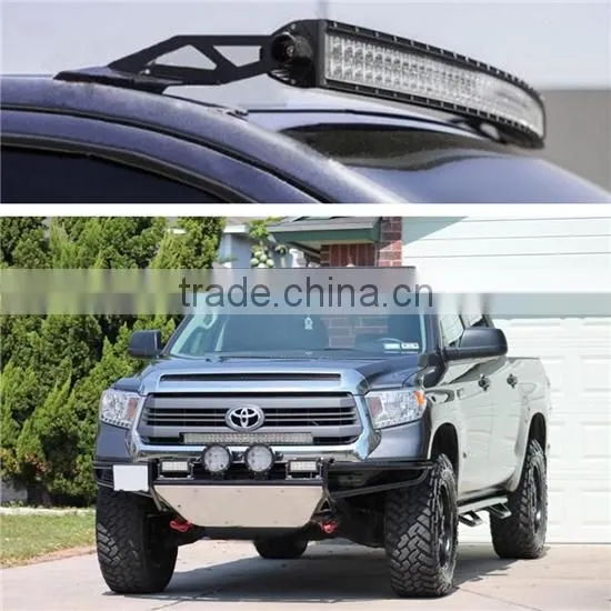 2pcs 2007 08-2014 Toyota Tundra 50inch Led Curved Light Bar Roof Mount Brackets