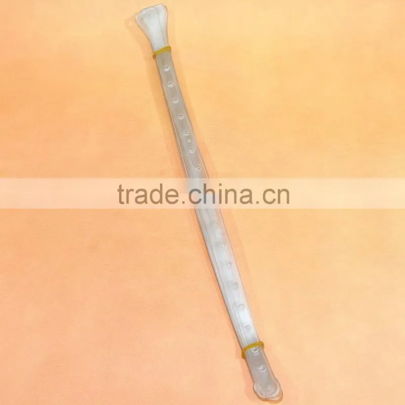 Flexible plastic transparent custom clip strip/hanger strip
