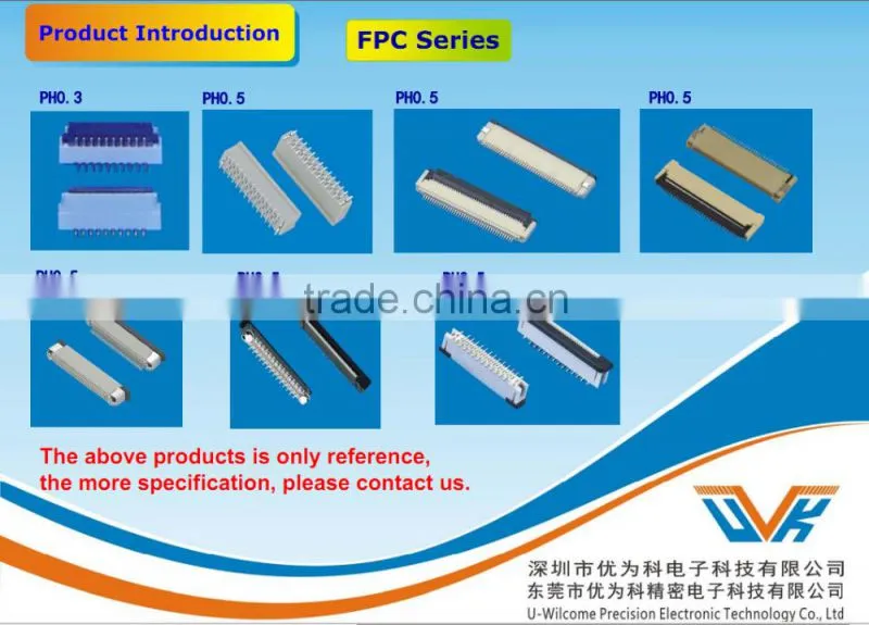 Pitch:2.54mm Wafer connector Single Row Straight Dip Type brass terminal connector