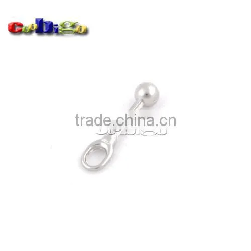 28*6.5mm Metal Zipper Pull Tap Zinc Alloy Silver Nickle Plated For DIY Zipper Sliders #FLQ164-S