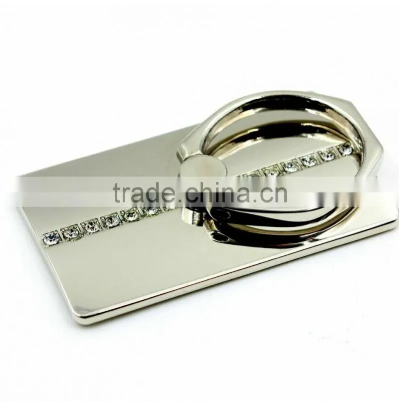rectangle crystal smart ring finger grip stand holder