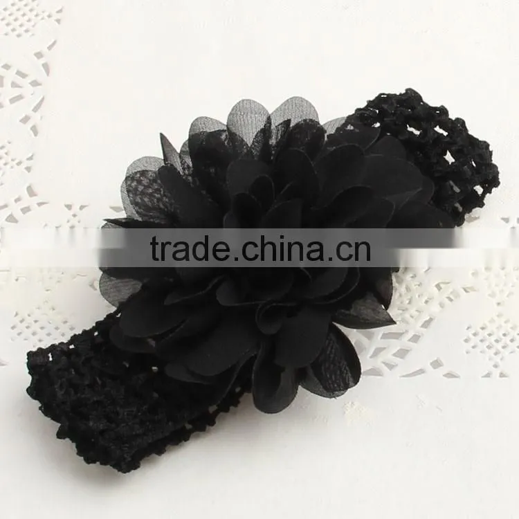 Cute baby handmade flower headband infant elastic hair band gifts accessory