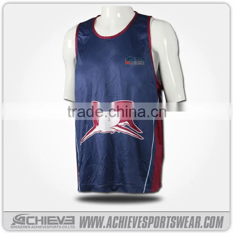 custom design cheap price gym singlet