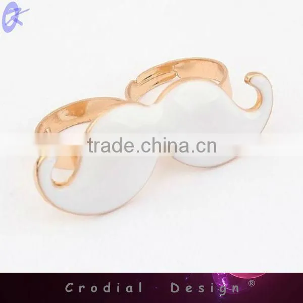 2013 New Products Cheap Wholedale Oil Drip Mustache Fashion Rings For Women