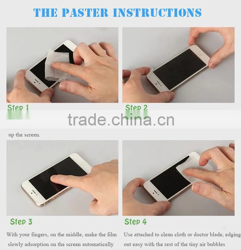 High quality checp custom anti shock screen protector sheet for s5