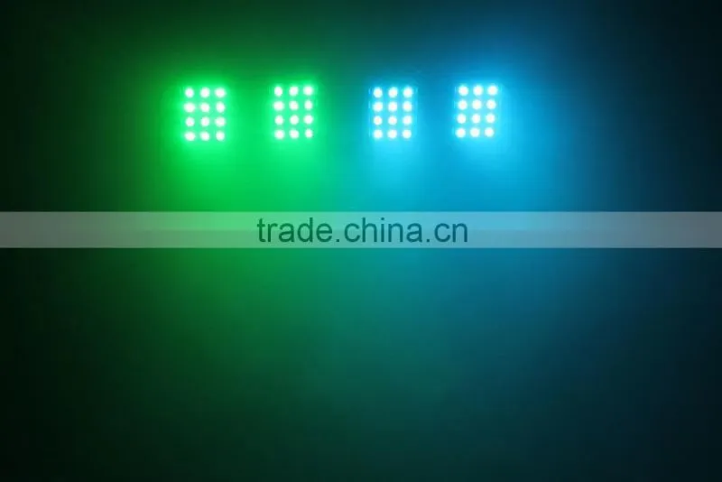 48pcs tri-in-1 3W RGB led 4par DMX pedal bar high power led par bar