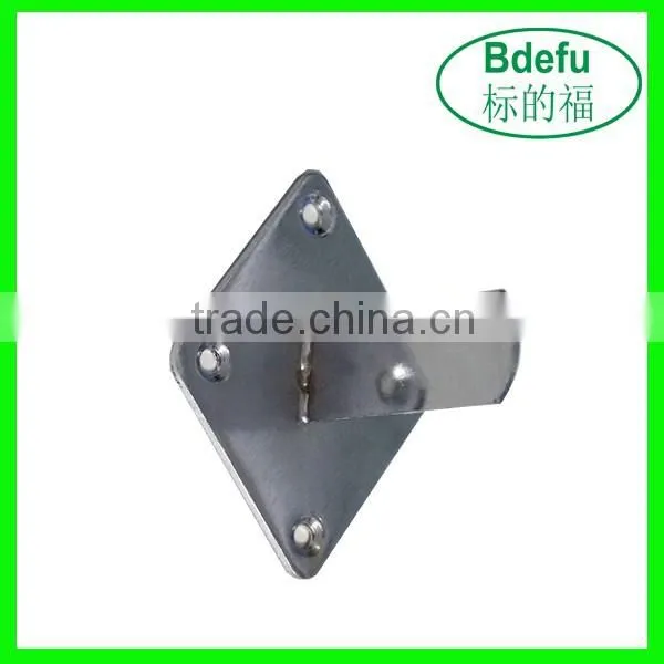 Fashion Style Chrome Finish Wall Mounted Single Hook Bathroom Decorated Clothing Hook