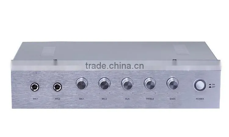 Made in china for sale bgm 12v dc power 30w mix mini Pa system mixer amplifier