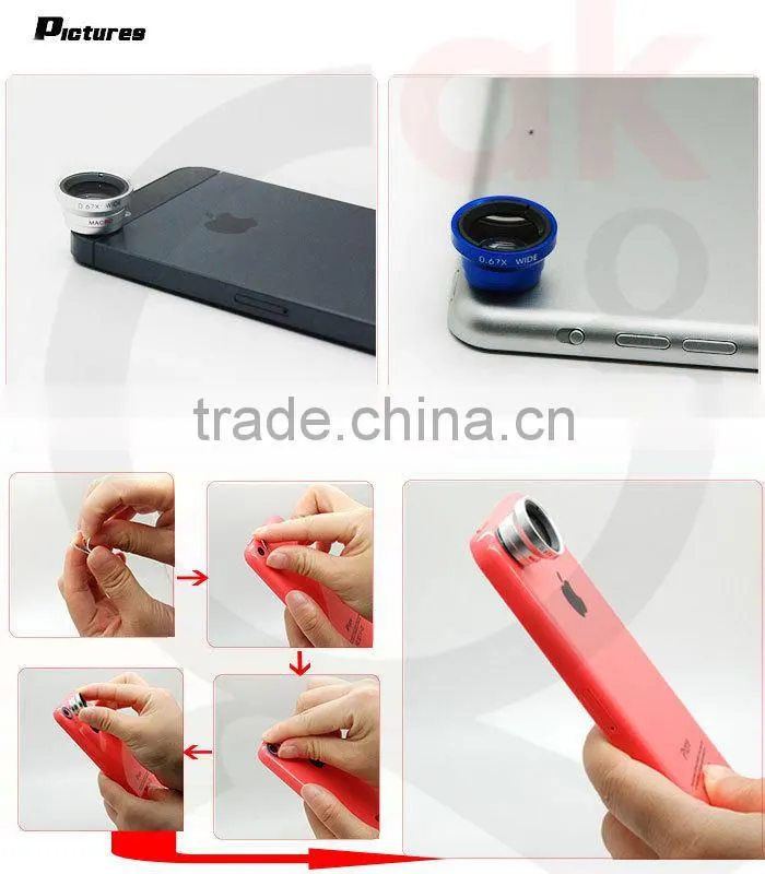 mobile phone accessories factory in china wideangle lens for samsung s4 iphone 6 macro lens
