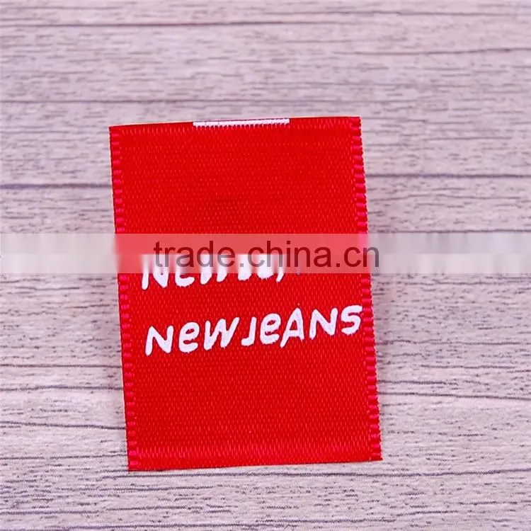 Custom new red washable flexo cards heat transfer printing label