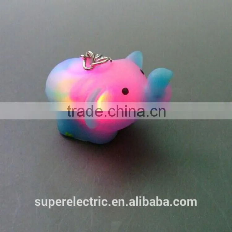 Made in china high quality hot custom made car shape led plastic key chain