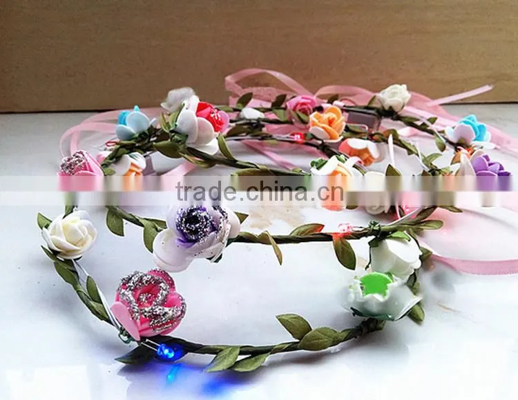 Professional design wholesale pretty light up circular led garland