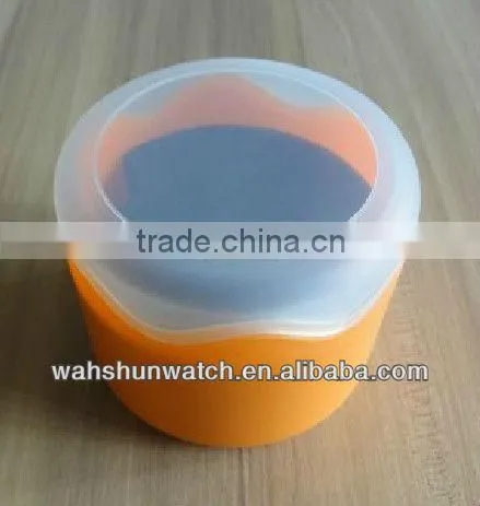 H42 flower type colorful cheap gift box for plastic watch box with sponge
